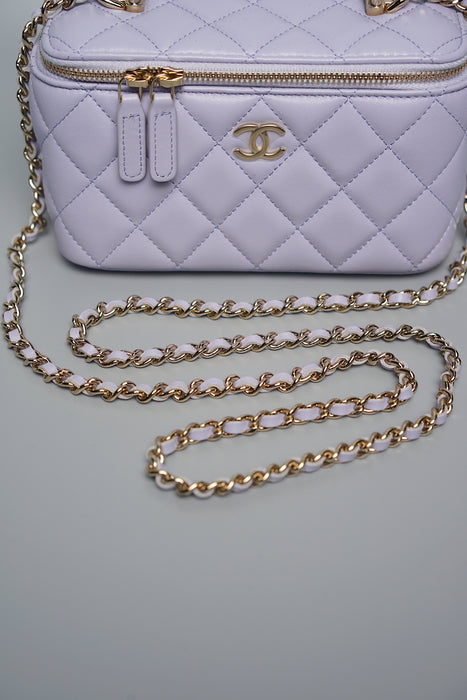 Chanel Top Handle Vanity in Lilac (Brand New)