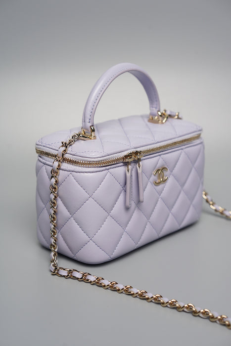 Chanel Top Handle Vanity in Lilac (Brand New)