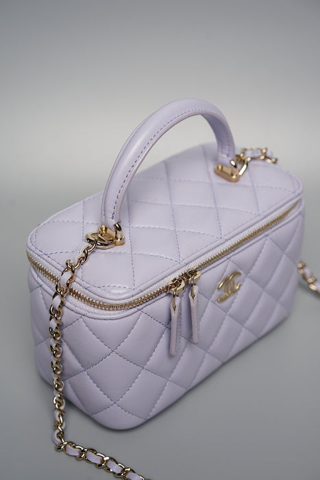 Chanel Top Handle Vanity in Lilac (Brand New)