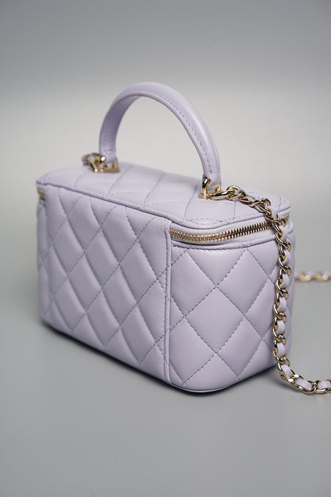 Chanel Top Handle Vanity in Lilac (Brand New)