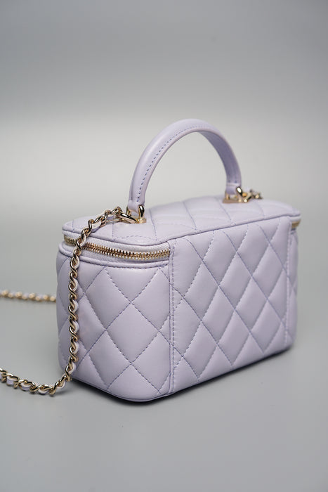 Chanel Top Handle Vanity in Lilac (Brand New)