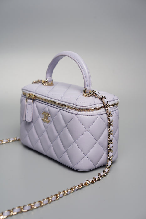 Chanel Top Handle Vanity in Lilac (Brand New)