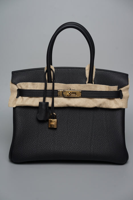 Hermes Birkin 30 in Black Togo Ghw (Brand New)