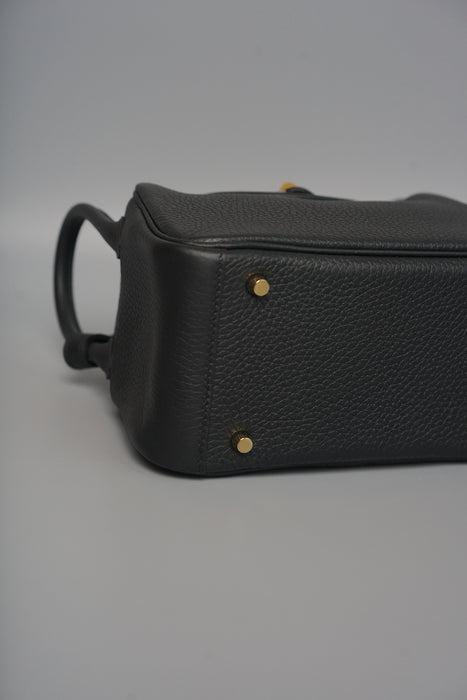 Hermes Mini Lindy II in Noir Ghw (Brand New)