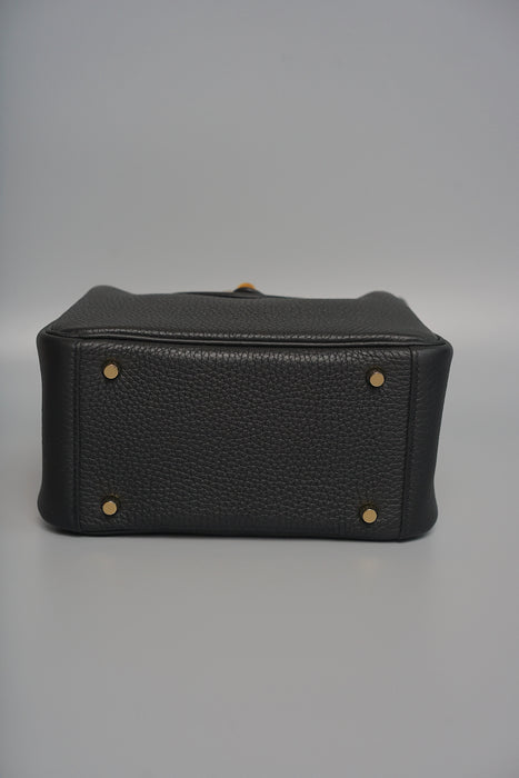 Hermes Mini Lindy II in Noir Ghw (Brand New)