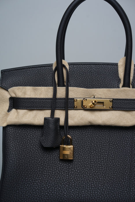 Hermes Birkin 30 in Black Togo Ghw (Brand New)