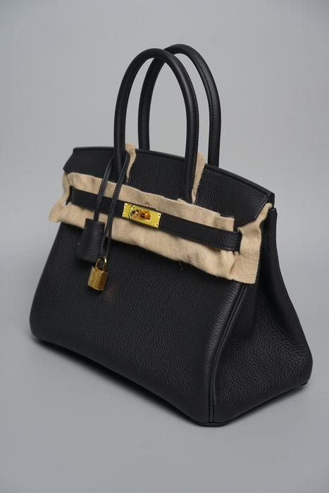 Hermes Birkin 30 in Black Togo Ghw (Brand New)