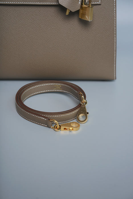 Hermes Kelly 25 Sellier in Etoupe ghw (Brand New)