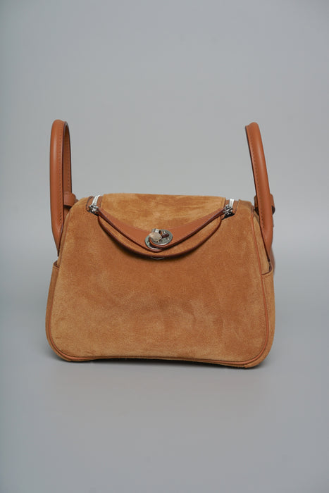 Hermes Grizzly Mini Lindy in Gold Phw