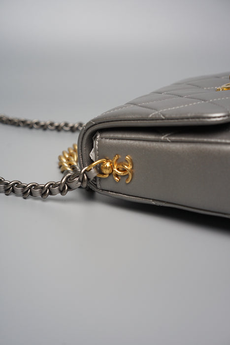 Chanel Mini Flap Bag in Silver (Brand New)