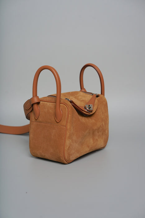 Hermes Grizzly Mini Lindy in Gold Phw