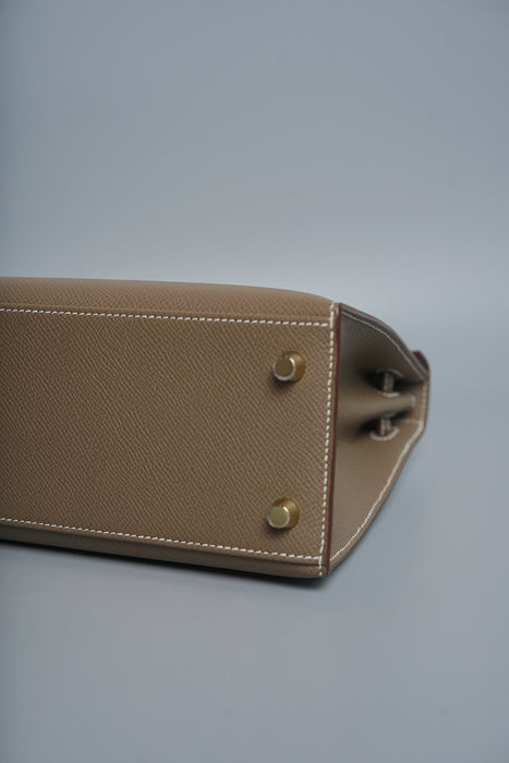Hermes Kelly 25 Sellier in Etoupe ghw (Brand New)