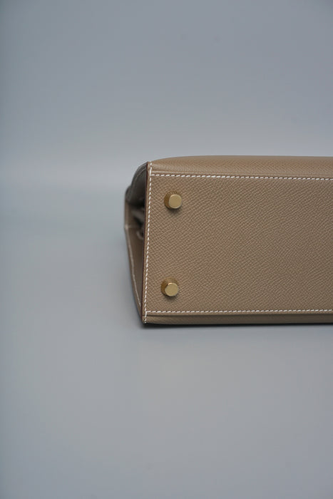 Hermes Kelly 25 Sellier in Etoupe ghw (Brand New)