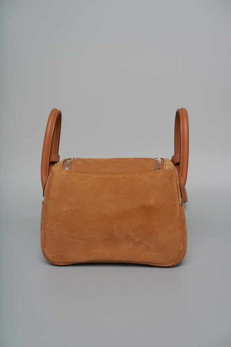 Hermes Grizzly Mini Lindy in Gold Phw