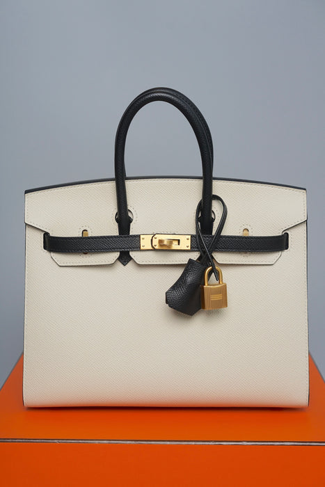 Hermes Birkin 25 HSS in Panda/Craie/Black Epsom Bghw