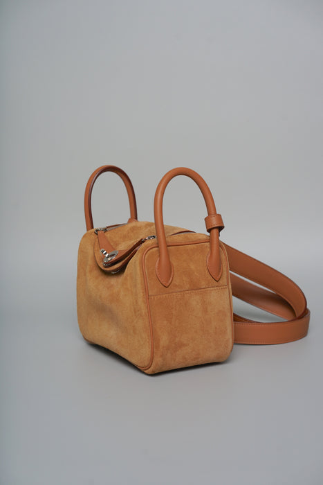 Hermes Grizzly Mini Lindy in Gold Phw