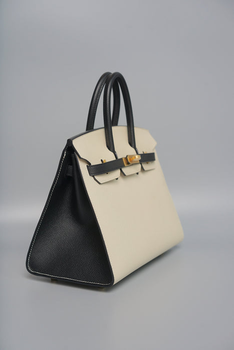 Hermes Birkin 25 HSS in Panda/Craie/Black Epsom Bghw
