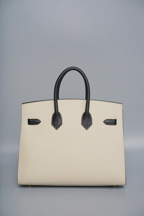 Hermes Birkin 25 HSS in Panda/Craie/Black Epsom Bghw
