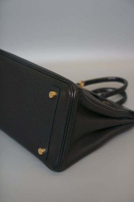 Hermes Birkin 25 Touch in Black Shiny Niloticus x Togo Ghw (Brand New)