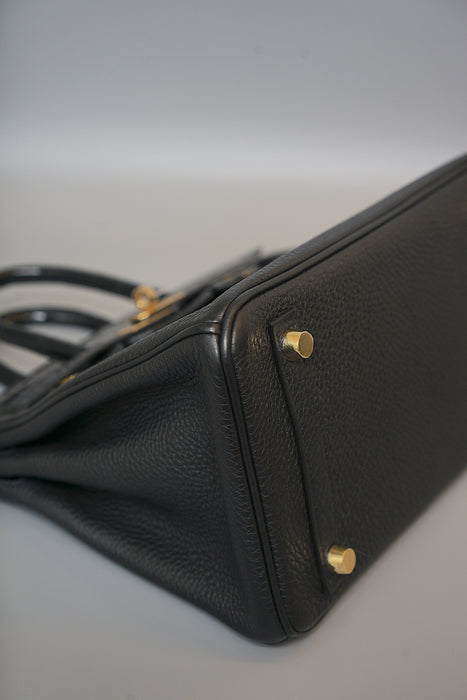 Hermes Birkin 25 Touch in Black Shiny Niloticus x Togo Ghw (Brand New)