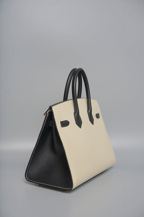 Hermes Birkin 25 HSS in Panda/Craie/Black Epsom Bghw