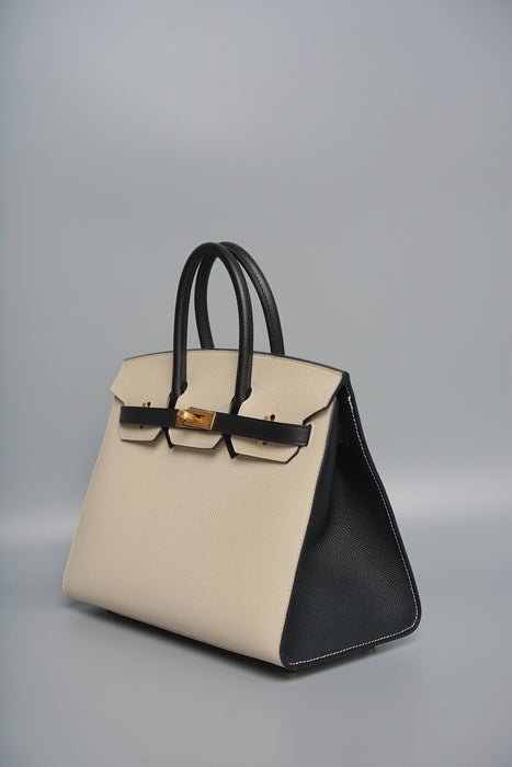 Hermes Birkin 25 HSS in Panda/Craie/Black Epsom Bghw
