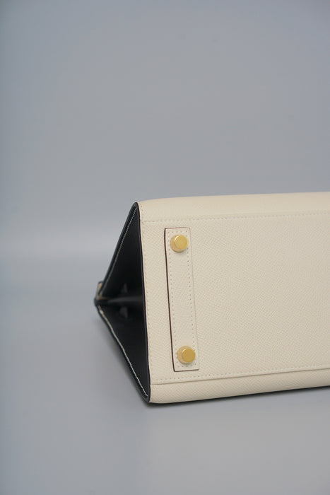 Hermes Birkin 25 HSS in Panda/Craie/Black Epsom Bghw