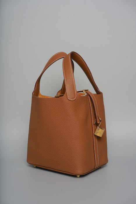 Hermes Picotin 18 in Gold Ghw (Brand New)