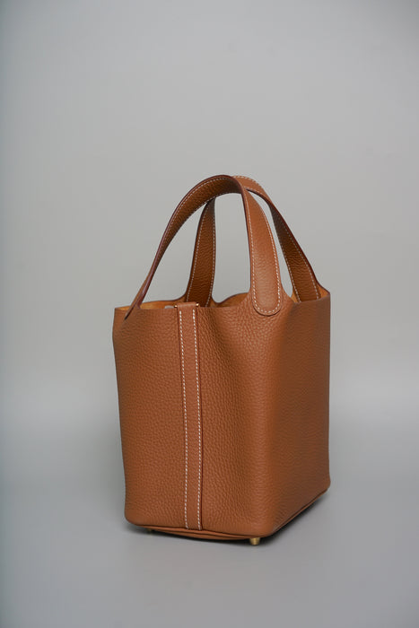 Hermes Picotin 18 in Gold Ghw (Brand New)