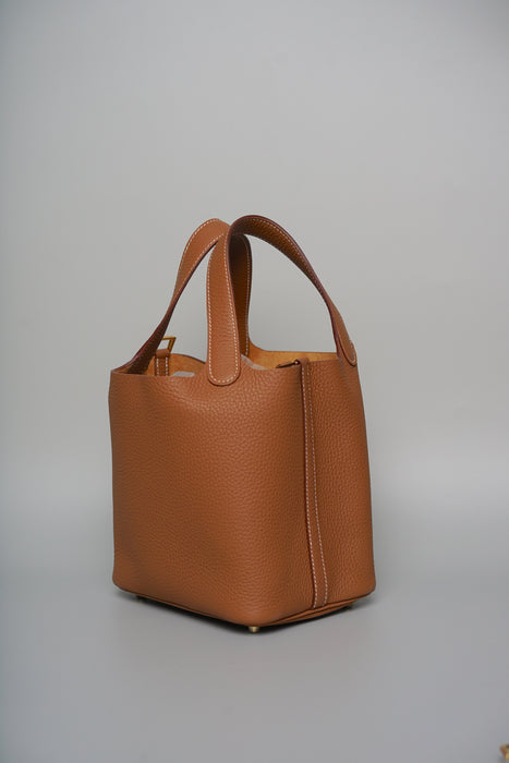 Hermes Picotin 18 in Gold Ghw (Brand New)