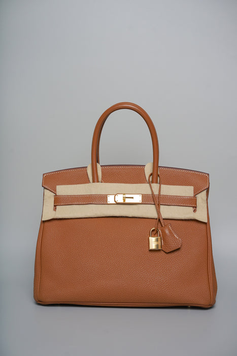 Hermes Birkin 30 in Gold Togo Ghw