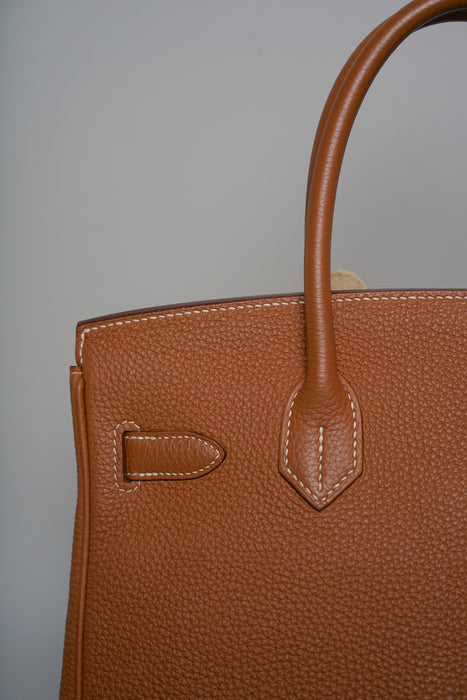 Hermes Birkin 30 in Gold Togo Ghw