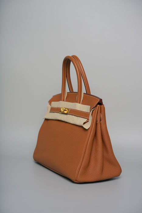 Hermes Birkin 30 in Gold Togo Ghw