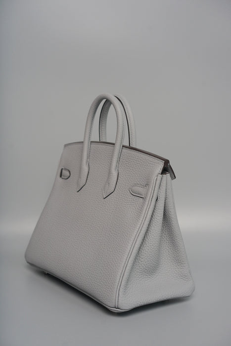 Hermes Birkin 25 in Gris Pantin Togo Phw (Brand New)