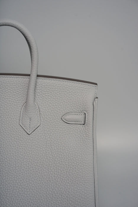 Hermes Birkin 25 in Gris Pantin Togo Phw (Brand New)