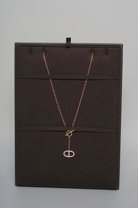 Hermes Chaine d'ancre Contour pendant, large model ST size (Brand New)