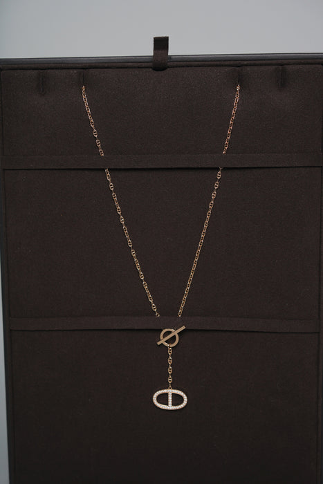 Hermes Chaine d'ancre Contour pendant, large model ST size (Brand New)