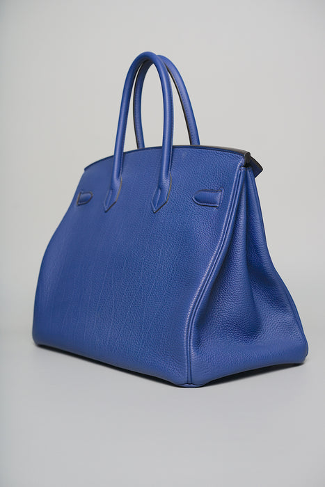Hermes Birkin 35 in Blue Electrique Togo Phw