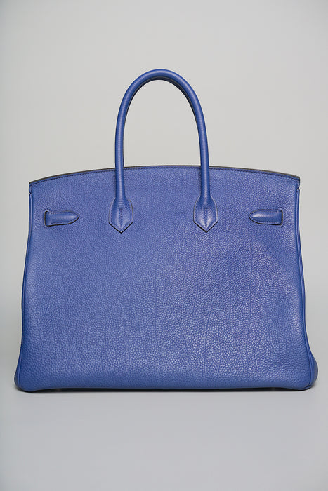 Hermes Birkin 35 in Blue Electrique Togo Phw