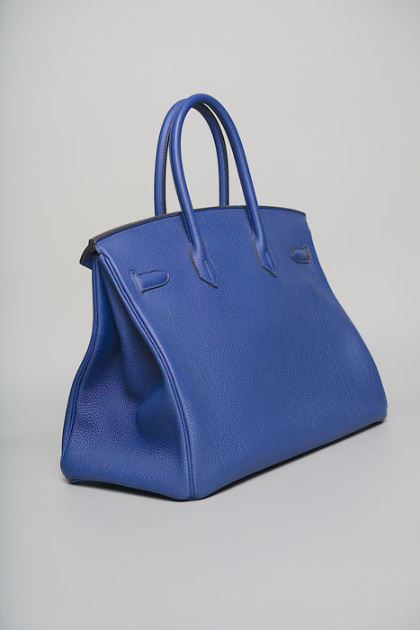 Hermes Birkin 35 in Blue Electrique Togo Phw
