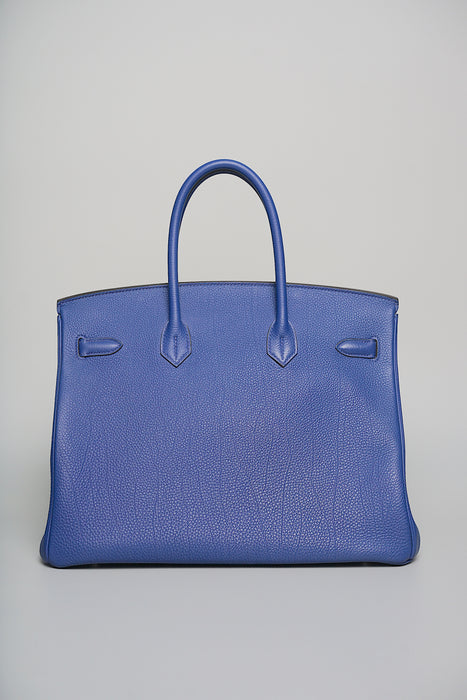 Hermes Birkin 35 in Blue Electrique Togo Phw