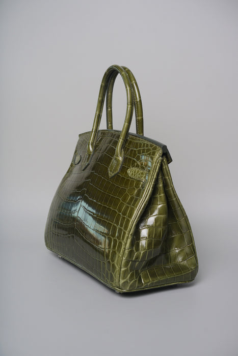 Hermes Birkin 30 in Canopee Shiny Niloticus Phw