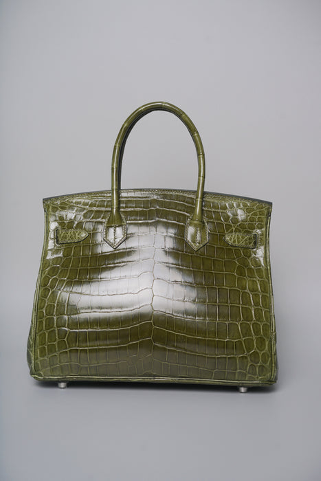 Hermes Birkin 30 in Canopee Shiny Niloticus Phw
