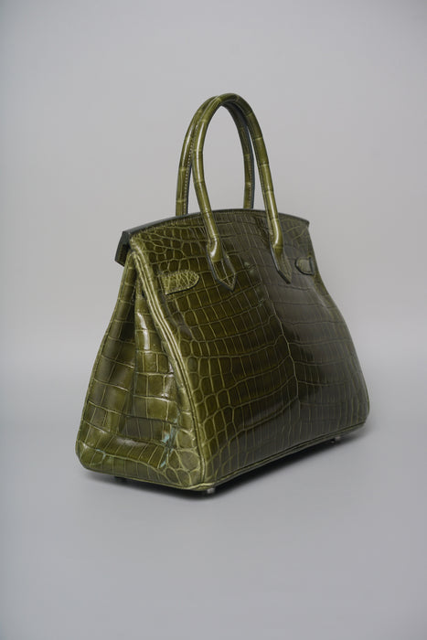 Hermes Birkin 30 in Canopee Shiny Niloticus Phw