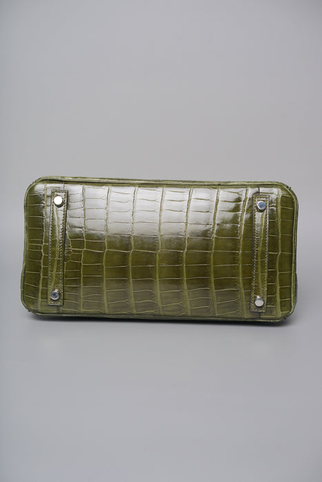 Hermes Birkin 30 in Canopee Shiny Niloticus Phw