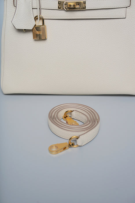 Hermes Kelly 25 in Craie Togo Ghw