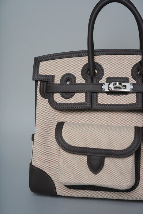 Hermes Birkin 25 Cargo in Bai Brun Phw (Brand New)