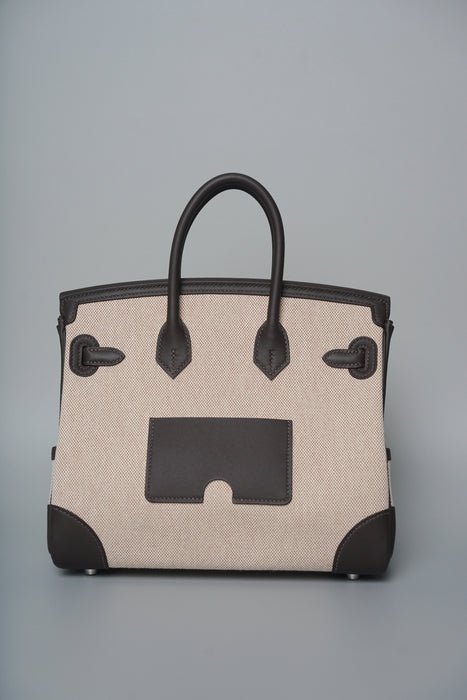 Hermes Birkin 25 Cargo in Bai Brun Phw (Brand New)