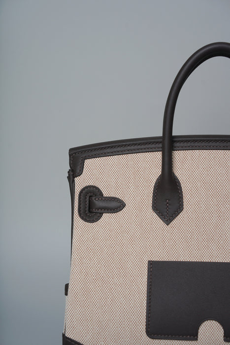 Hermes Birkin 25 Cargo in Bai Brun Phw (Brand New)
