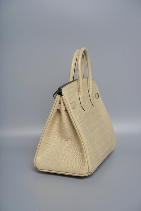 Hermes Birkin 25 in Trench Matte Alligator Ghw
